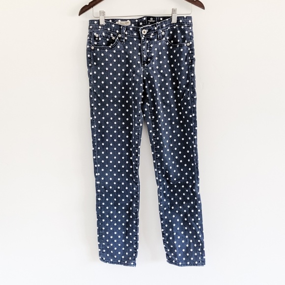 Adriano Goldschmeid AG polka dot ankle jeans - Picture 1 of 5